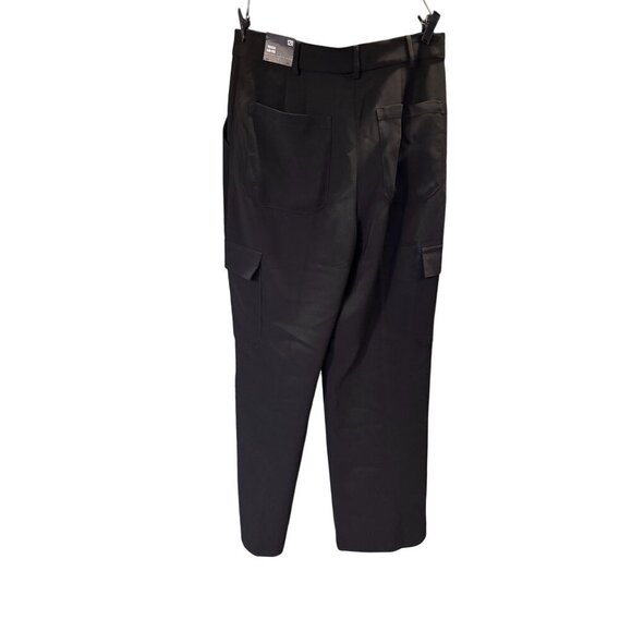 Express Womens Black High-Rise Cargo Trousers Size 12R - NWT - Picture 5 of 12